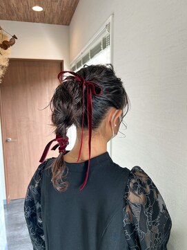 ミルヘアデザイン(mil hair design) 編み込みポニー