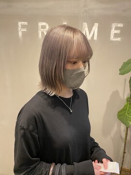 フレーム なんば店(FRAME) ▽ハイトーングレージュカラー