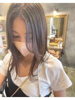 シック 大宮西口(CHIC)&nbsp;センターパートレイヤー×アッシュブラウン