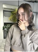 ブラウンベージュ アッシュカラー 透明感カラー