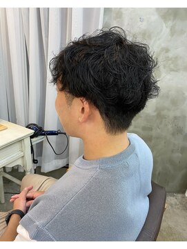 エトネ ヘアーサロン 仙台駅前(eTONe hair salon) 刈り上げマッシュ×ワンカールパーマ