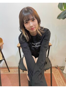 アル 心斎橋(alu) ツヤ髪/ココアベージュ/小顔カット/インナーカラー/ダブルカラー