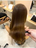 【tetote山口のサロンスタイル】艶髪ストレート/矯正系髪質改善