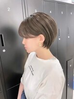 モアナ バイ ヘッドライト大宮店(Moana by HEADLIGHT)&nbsp;Moana【大宮】#ショート#耳掛けショート#丸みショート#ベージュ