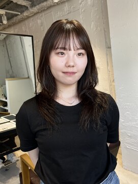 コフィー バイ メルト 吉祥寺(cofy by melt) 【中澤彩乃】ロングレイヤーカット韓国ハッシュカットブラウン