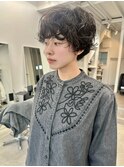 スパイラルパーマ×ショートヘア