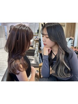 経験豊富なスタイリストが作り出す韓国ヘア×透明感カラー☆どんな季節も≪自分史上今が一番≫が叶う♪