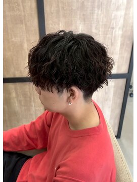 メンズギフト(men's GIFT) ツイストスパイラル波巻きパーママッシュツーブロック刈り上げ