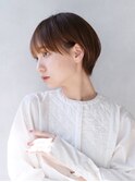 ショート美髪顔周りレイヤーグレージュくびれヘア_ba505271