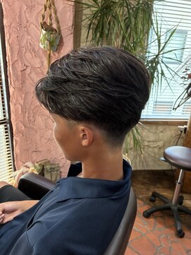 ロッソバイアルター 鎌取(ROSSO by aL-ter) ミニウルフ/デジタルパーマ/チェリーブラウン[おゆみ野/鎌取]