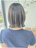 20代30代ハイライトカラー×バレイヤージュ◎透明感