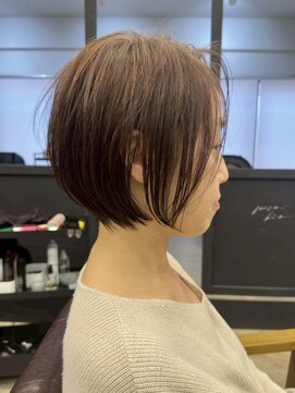 ジュベ 別府店(juve.) 別府ショートボブ顔まわりレイヤーカット髪質改善カラー30代