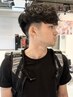 【メンズカット】+【スペインカール】【ラルフカール】