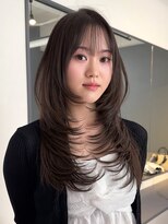 ジアン テラス(GIEN TERRASSE)&nbsp;韓国レイヤーカット韓国ヘアロングレイヤー/岸本