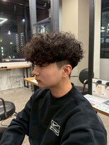 リッチブランドアンドコー(Rich Brand&Co)&nbsp;ショートハーパー メンズパーマ バーバー スペインカール