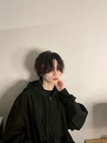 ワンズナゴヤ 名古屋栄店(ONE's NAGOYA) フェザーパーマブルーブラックスパイキーショートスペインカール