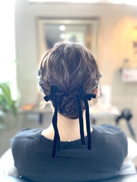 ゆるふわシニヨン