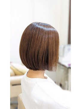 冬◎40代50代上品ブラウン髪質改善カラーボブ