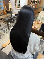 ヘアデザイン コレット ネオ 池袋(Hair Design Collet Neo)&nbsp;韓国風暗髪ストレート×メテオ配合ブルーブラック