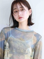 ムウ 難波(MOU)&nbsp;ボブクールショート前髪イメチェンピンクベージュ30代40代50代