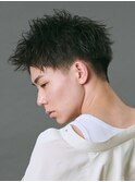 スパイキーショート/アップバング/ツーブロック/メンズ