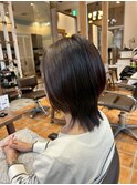 ウルフヘアレイヤーショートウルフ京都河原町髪質改善