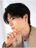 黒髪リクルートフェザーショートフェザーパーマ韓国マッシュ