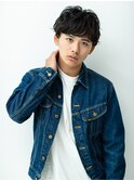 くせ毛風パーマ 王道マッシュ