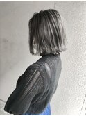 【Marl】ホワイトグレージュカラーの外ハネボブ♪