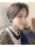 男女ともに高感度の高い短すぎない大人ショート【銀座】