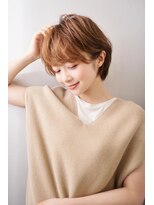 キャンバス バイ ネオリーブ 横浜西口(Canvas by neo.)&nbsp;大人かわいい小顔丸みのあるショートボブ　20代30代40代