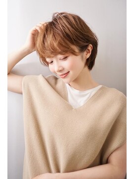 キャンバス バイ ネオリーブ 横浜西口(Canvas by neo.) 大人かわいい小顔丸みのあるショートボブ　20代30代40代