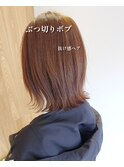ぶつ切りボブ×抜け感ヘア*_市川
