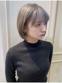 【VIVO】西屋綾香 ホワイトミルクティーベージュ 韓国ヘア