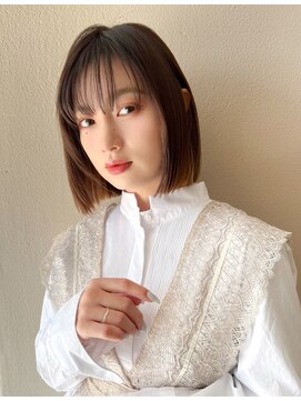 トゥルーズ(TLUUS) TLUUSショコラベージュ魅力倍増カールベビーバングボブルフ