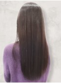 20代30代40代ピンクアッシュ髪質改善カラー艶感ストレート