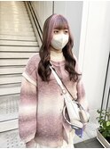 CAF FUKO/ブラウン/ペールピンク/インナーカラー/大阪/心斎橋