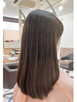 カットハウス はさみの部屋&nbsp;鎖骨下セミロング/重めストレート/内巻き/髪質改善/前髪あり