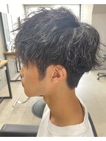 フイ 自由が丘(men's salon Hui)&nbsp;メンズ/アップバング/ツーブロックマッシュ/束感ショート波巻き