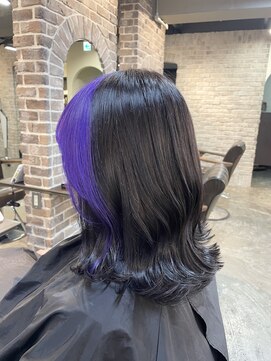 アクロ あべの店(ACRO) 【バングカラー】バイオレット