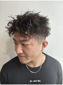 ツイストショートツーブロックツイストパーマ