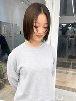 ニトバイアンキシム(nit by ahnkism)&nbsp;ボブミルクティーベージュブリーチダブルカラー堀江