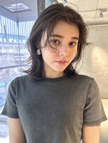 スクリーンギンザメゾン 銀座(SCREEN GINZA MAISON.)&nbsp;黒髪カタログ/クラゲヘアー/オリーブグレー/銀座