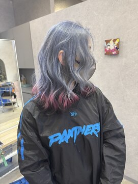 ルピネバイバド(Lupine by bud) 水色×赤