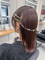 バルベストーキョーサウス(BARBES TOKYO SOUTH)&nbsp;サイドツイスト大人タイトヘア【RISA】