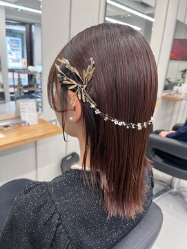 バルベストーキョーサウス(BARBES TOKYO SOUTH) サイドツイスト大人タイトヘア【RISA】