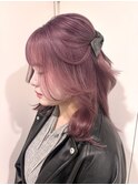ピンクバイオレット/ピンクカラー/ブリーチ