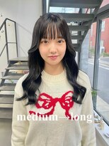 ヘアー アイス 御器所本店(HAIR ICI) 20代30代ナチュラルエクステダークカラーロングスタイル
