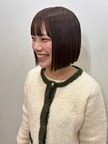 アッド バイ ケーツー(add by K-two) ショートストレート×ダークグレージュ