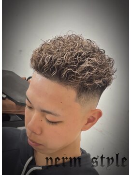 ルートヘアー(Root Hair) 漢・極道パーマ × メッシュスタイル